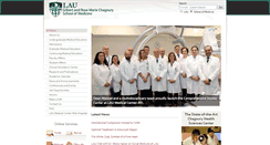 Desktop Screenshot of medicine.lau.edu.lb