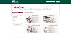 Desktop Screenshot of marcom.lau.edu.lb