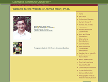 Tablet Screenshot of ahmad.houri.lau.edu.lb