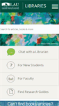 Mobile Screenshot of libraries.lau.edu.lb