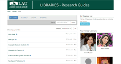 Desktop Screenshot of libguides.lau.edu.lb