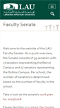 Mobile Screenshot of facultysenate.lau.edu.lb