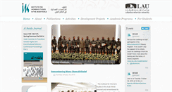Desktop Screenshot of iwsaw.lau.edu.lb