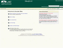 Tablet Screenshot of ereserve.lau.edu.lb