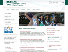 Tablet Screenshot of nursing.lau.edu.lb