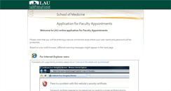 Desktop Screenshot of online-applications.lau.edu.lb