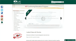 Desktop Screenshot of cep.lau.edu.lb