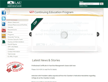 Tablet Screenshot of cep.lau.edu.lb